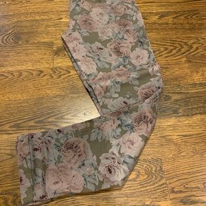 Anthropology Floral Pants